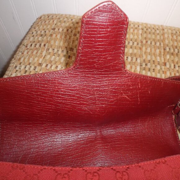 Gucci Tom Ford Era Horsebit Crimson Red Shoulder Bag - Picture 11 of 12